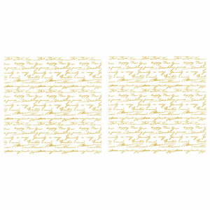 Metalická transferová folie - 30 x 30 cm - My Diary - zlatá