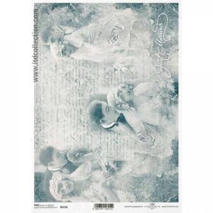 ryzovy papir na decoupage a4 retro svatba cb