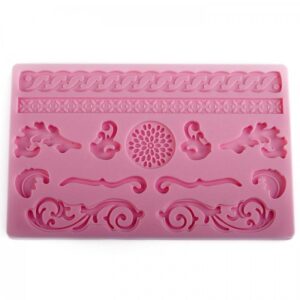 SILIKONOVÁ FORMA, ORNAMENT, 20X12,7X0,7 CM