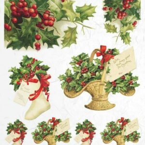 Rýžový papír A4  - Vánoce a zima  (R449)