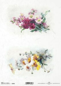 Ryzovy papir A4 R1985 dve kytice