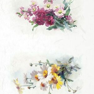 Rýžový papír A4   R1985-dvě kytice