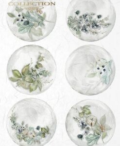 Rýžový papír A4   R1634-kulaté obr.