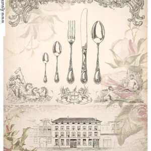 Rýžový papír A4   R0711- budovy a nápisy