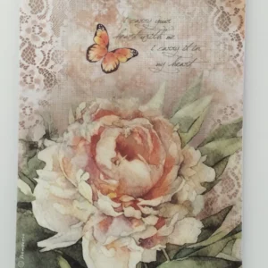 Rýžový papír A4 Stamperia DFSA4278 květiny