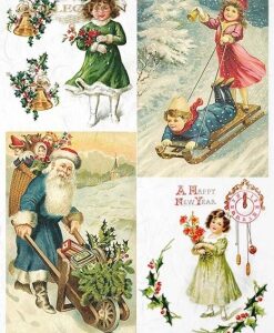 Rýžový papír A4  - Vánoce a zima  (R0779)