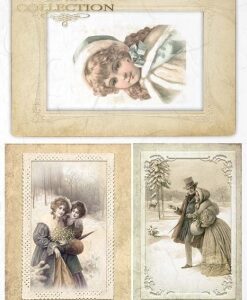 Rýžový papír A4 - postavy a móda R1027