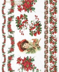 Rýžový papír A4  - Vánoce a zima  - R01278