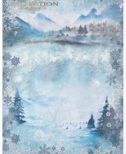 Rýžový papír A4  - Vánoce a zima  - R1522