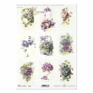 Rýžový papír A4   R1981-fialky