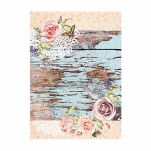 ryzovy papir Cadence a4 vintage ruze s motylky