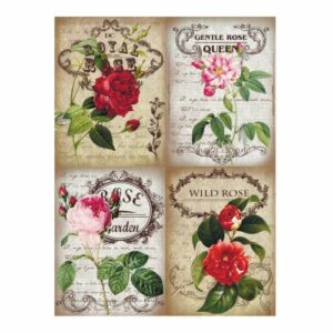 Rýžový papír A4 - 277 - Atlas růží- Cadence