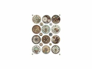 stamperia rice paper a4 voyages fantastiques gears DFSA4369 ciferniky