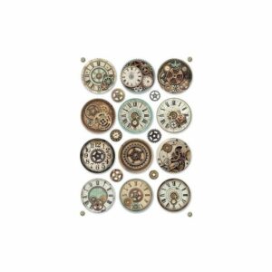 Rýžový papír A4 Stamperia DFSA4369 ciferníky