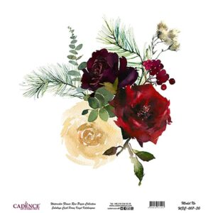 ryzovy papir 30x30 cm tri ruze WFC 007