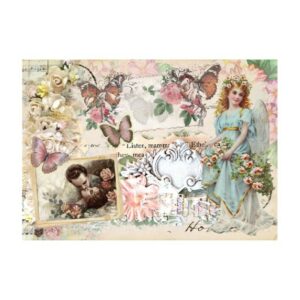 ryzovy papir a4 laska s motylky R521