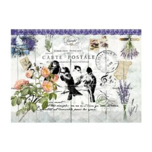 ryzovy papir a4 postovni dopis s ptacky R285