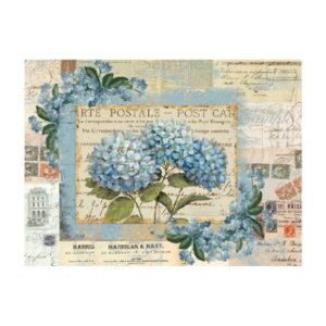 ryzovy papir a4 postovni papir s hortenzii R396 1