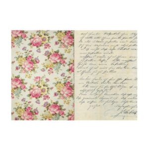 ryzovy papir a4 stary sesit s ruzemi R518