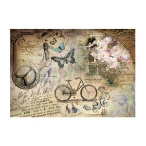 ryzovy papir a4 vintage kolo R639