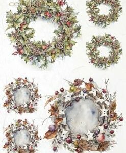 Rýžový papír A3- Itd. - R1132L Věnce