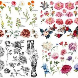 Transfer - Belles Whistles - Vintage Floral Transfer