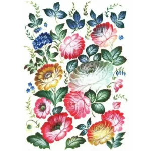 Rýžový papír A4  -117 - Květiny z říše divů - Cadence