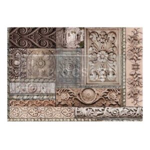 655350660925 A1 Decoupage Fiber Carved Stonework
