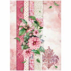 ryzovy papier a4 flowers for you pink