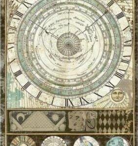 Rýžový papír Stamperia  A4  - postavy a móda  - Alchemy Astrolabe
