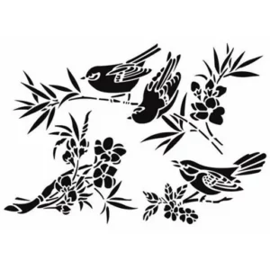 Šablona Cadence - Ptáčci - 21 x 30 cm