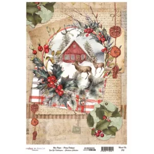 Rýžový papír A4  - 895 Cadence -  Jeleni v Norsku