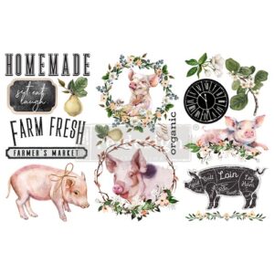 Redesign Decor Transfers® Farm Fresh 3 sheets 1524 cm x 3048 cm vnovemkabatku 1