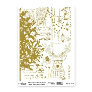 Transferová folie Cadence - zlatá - Jelen