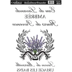 Transferový obrázek Cadence Home Deco - Věnec a levandule