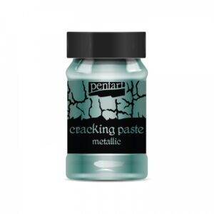 Metalická krakelovací pasta - tyrkysová
