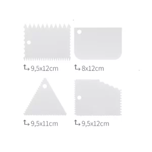 Sada silikonových špachtlí  4 ks